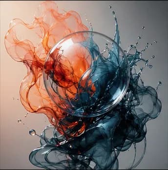 AI-generated abstract art with vibrant colors