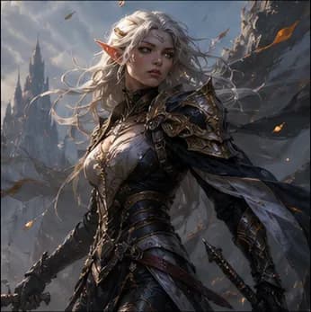 AI-generated fantasy character design
