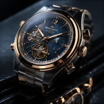 AI-generated luxury watch product shot