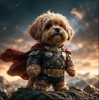 AI-generated pet concept art with detailed texture